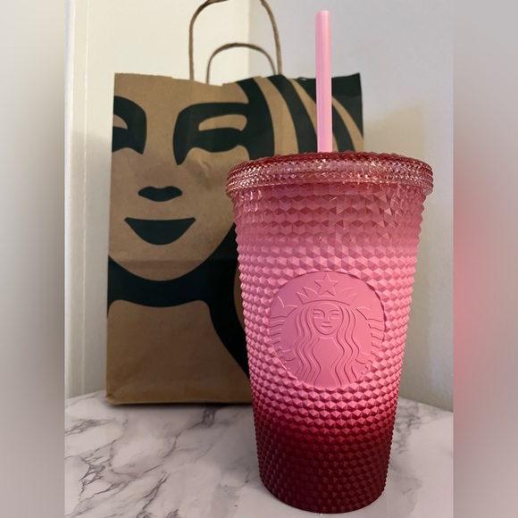 Starbucks Kitchen Nwt Starbucks Ombre Berry Studded Grande Cold Cup